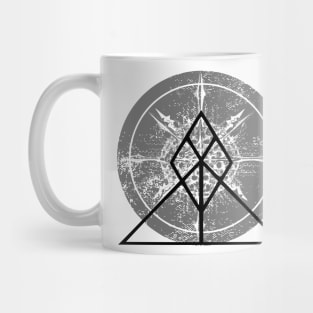 vintage marine life, geometric design Mug